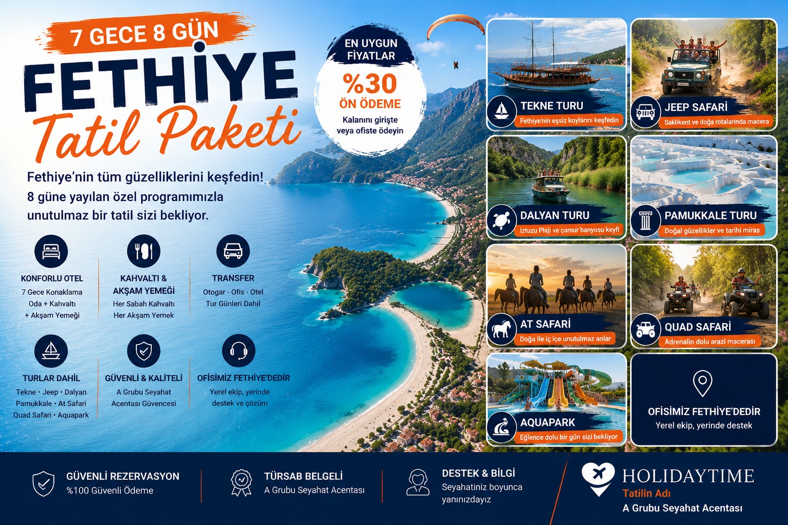 7 Nights 8 Days Fethiye Holiday Package